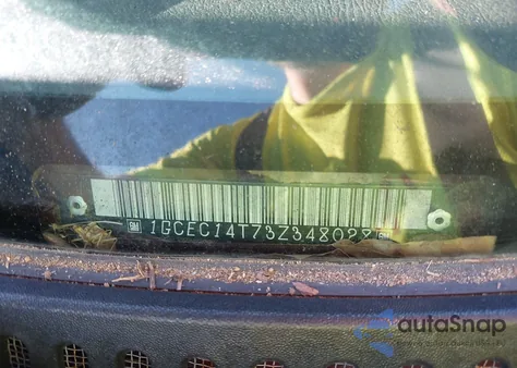 2003 Chevrolet Silverado 1500 Ls z USA, uszkodzony, nr VIN 1GCEC14T73Z348028